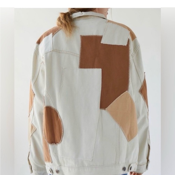 Urban Outfitters Colorblock Jean Jacket - Picture 3 of 10